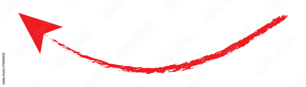 Hand drawn simple arrow drawn with wax crayon, chalk or charcoal. Uneven dry texture for underlining highlighting. Pencil drawn line, strikethrough, grunge vector isolated on white background in eps10 Hand drawn simple arrow drawn with wax crayon, chalk or charcoal. Uneven dry texture for underlining highlighting. Pencil drawn line, strikethrough, grunge vector isolated on white background in eps10
