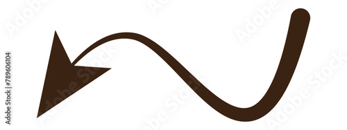 Hand drawn arrow sign. Handdrrawn svg arrows. Isolated direction doodle arrow icon