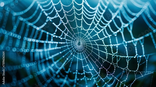 Imagine a network infrastructure inspired by the intricate design of a spider's web, where nodes and connections mimic the resilience, adaptability, and efficiency found in nature's architecture. 