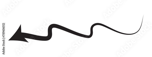 Hand drawn arrow sign. Handdrrawn svg arrows. Isolated direction doodle arrow icon