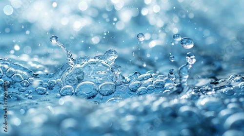 Water bubbles, raindrop rain shiny refreshment purity