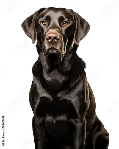 Beautiful A Regal German Shepherd Sits Majestically on a Pristin Isolated On Transparent Background  photo