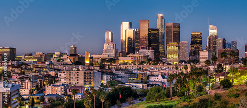 Los Angeles skyline panorama