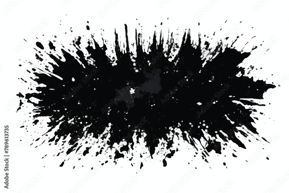 Monochrome Texture. Black and white Grunge Background. Grainy texture. Abstract Monochrome Texture.  Grunge Black White Pattern. Ink splash. 