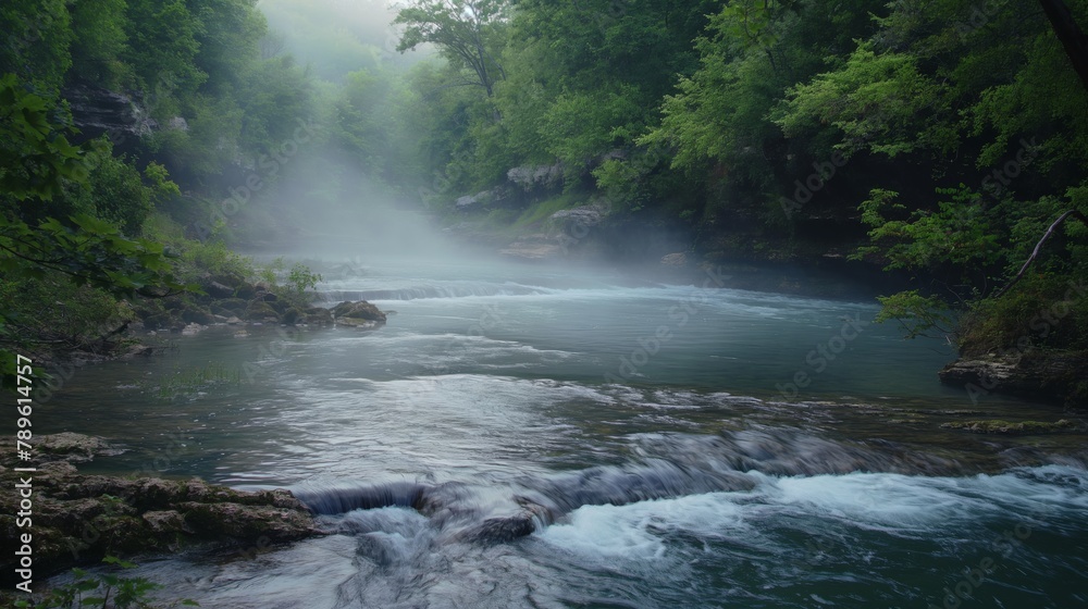 Ozarks Creek created with Generative AI Technology, ai, generative Ozarks Creek created with Generative AI Technology, ai, generative