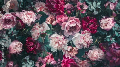 Wallpaper Mural floral background bright. Torontodigital.ca