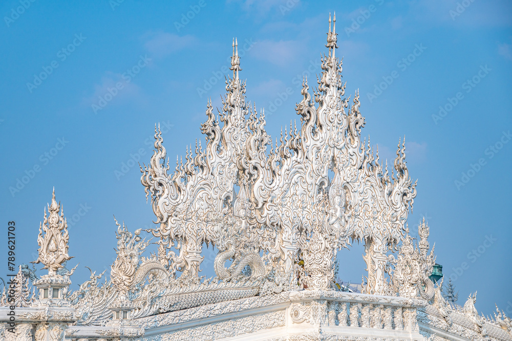 Buddhist Temple Wat Rong Khun, Thailand, Magnificent architecture of Asia