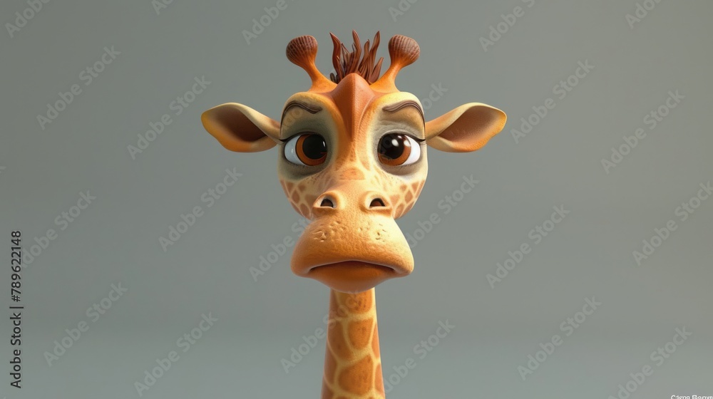 giraffe cartoon character. giraffe cartoon character.
