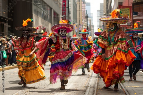 Cinco de mayo background. Parade in mexico. Cinco de mayo festival. Cinco de mayo fiesta. Horizontal banking poster background for advertisement © Anastasia