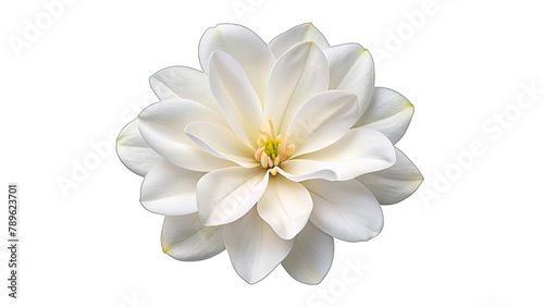 white frangipani lotus flower highlighted on a transparent cutout background © Никита Филитов