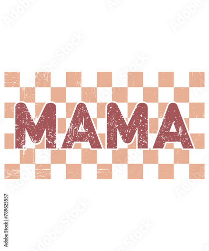 Mama Shirts for Women Tie Dye Mama Letter Printed T-Shirt Casual Tee Tops Funny Graphic Tees,  Retro Shirt
