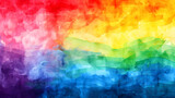 Vibrant abstract rainbow watercolor background, suitable for LGBTQ pride events and artistic designs.
