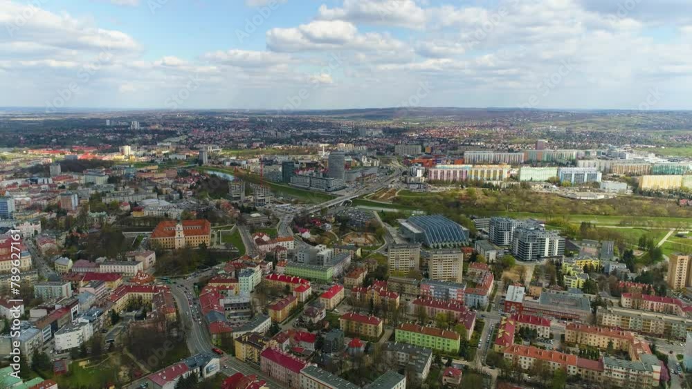 Beautiful Panorama Rzeszow Aerial View Poland Beautiful Panorama Rzeszow Aerial View Poland