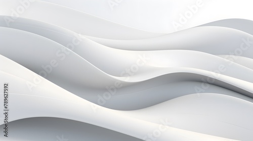 White abstract with seamless wavy pattern.