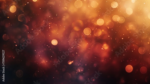 Abstract red and orange bokeh lights background. Festive and celebration concept for design and print