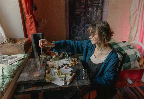 perfumer at his desk photo