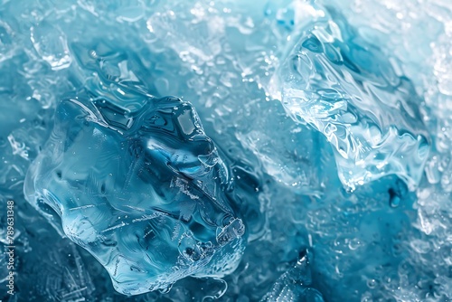 Abstract Ice Aqua Texture Background .