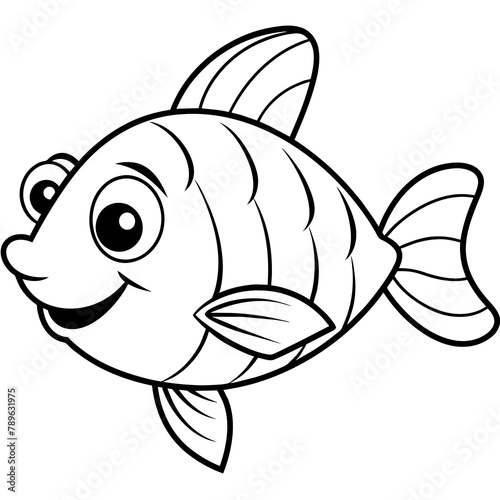 illustration-of-cute-fish -vector- illustration-