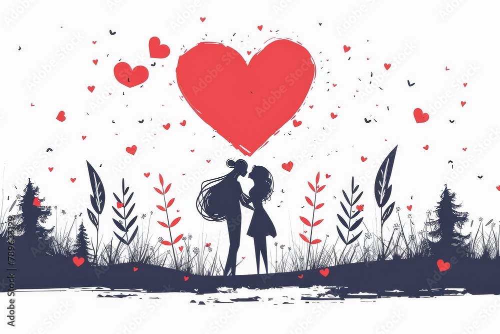 Passionately Crafted Artwork for Romantic Evenings: Exploring Modern Love Through Artistic and Emotional Graphics