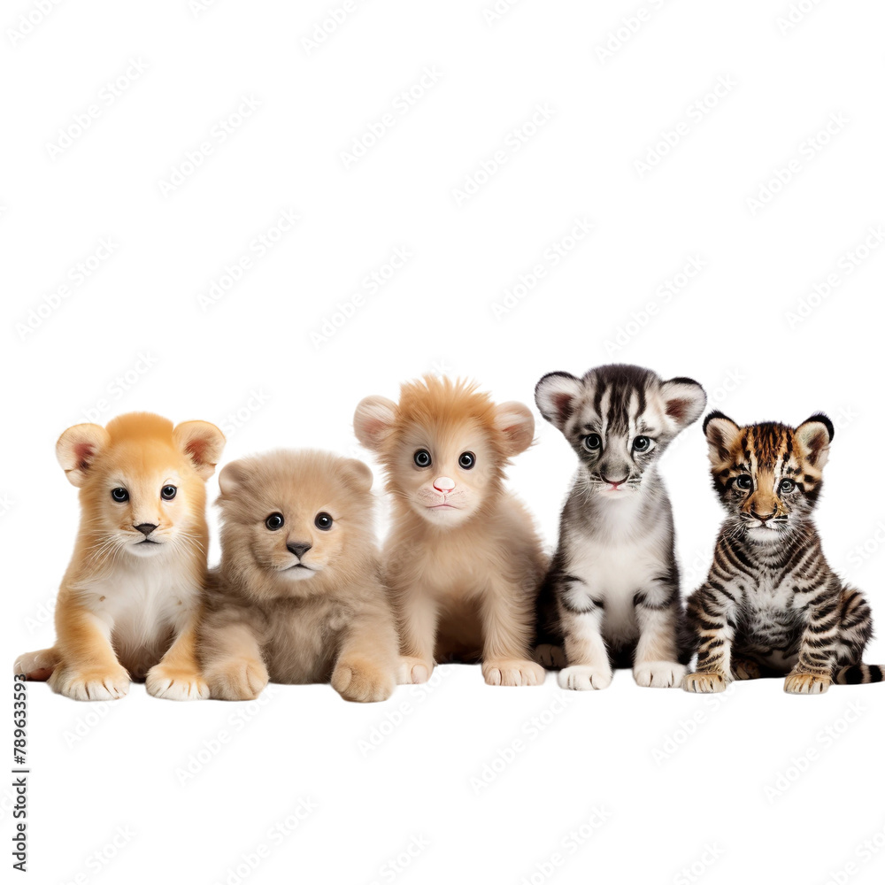 Beautiful Baby Animals Isolated On White Background
Beautiful Baby Animals Isolated On White Background