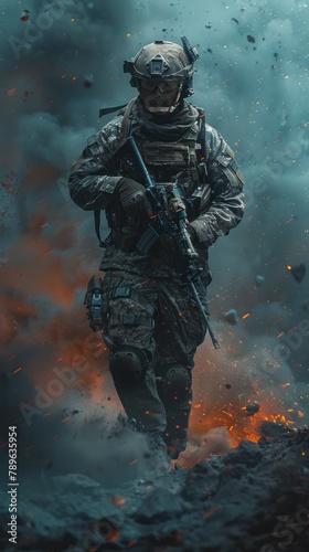 Soldier on the Battlefield