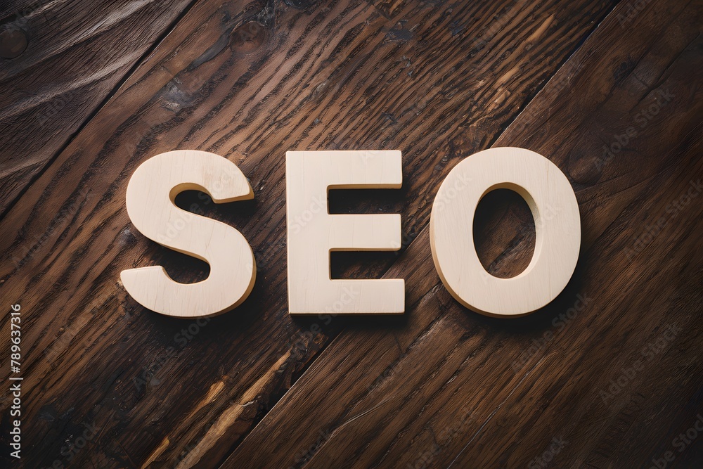 SEO word on wooden floor, search engine optimization concept SEO word on wooden floor, search engine optimization concept