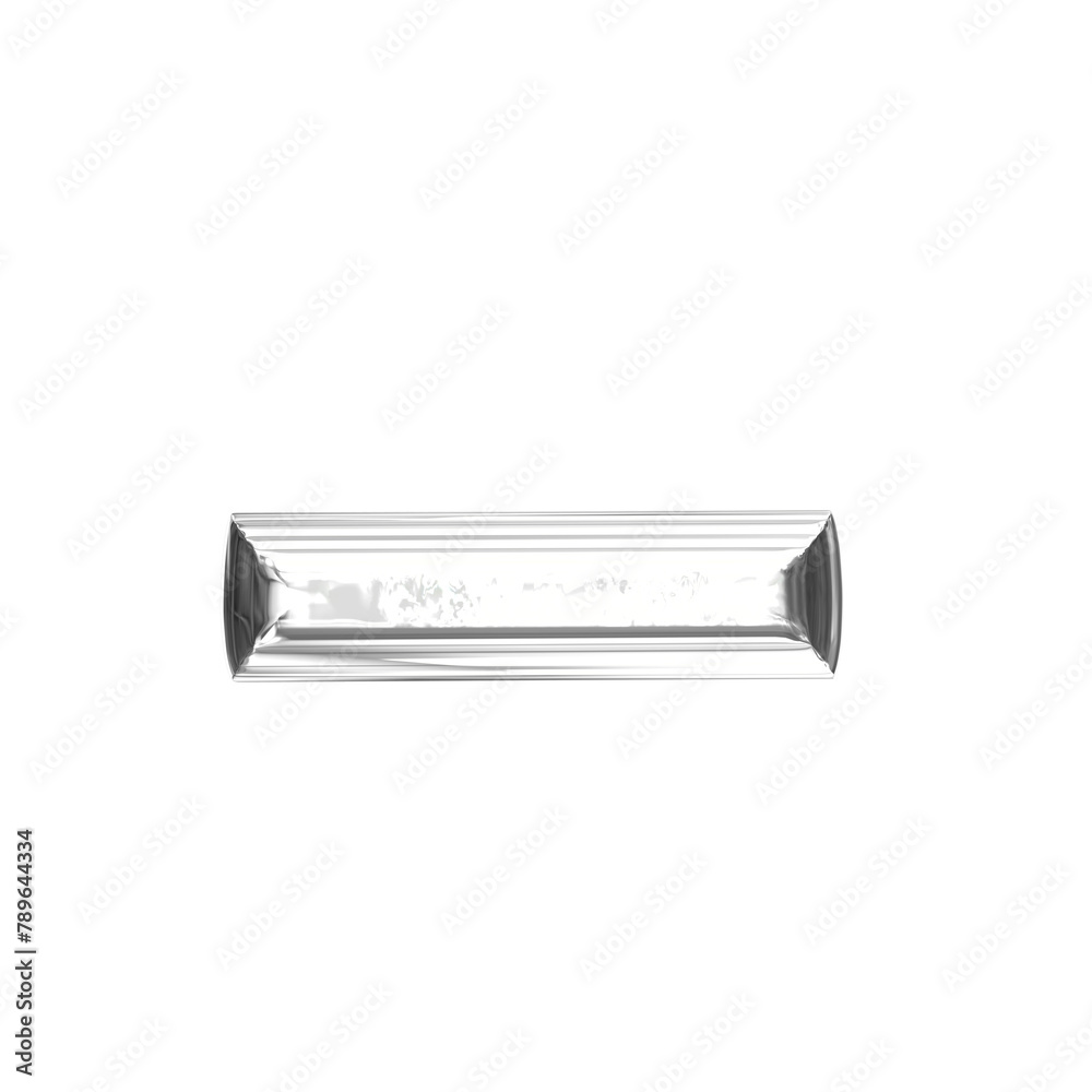 Ice 3d symbol in a silver frame