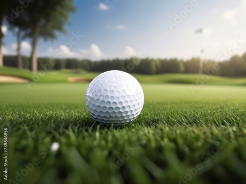 f golf ball on a golf course