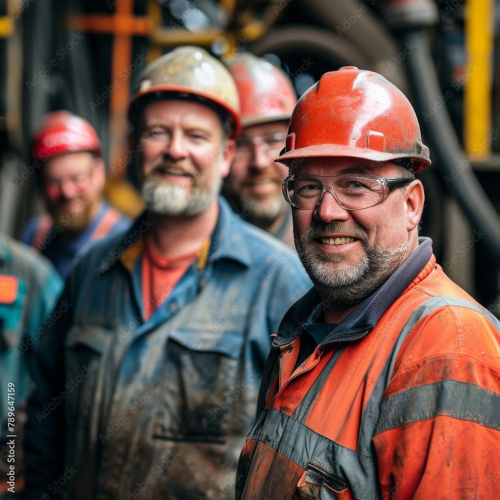 workers in warehouse similing workers in warehouse similing