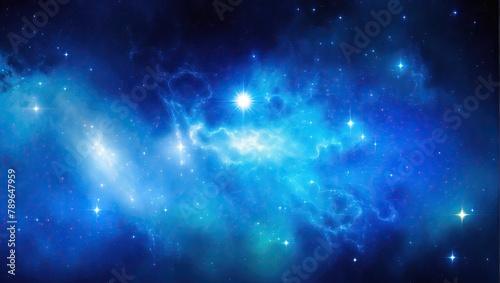 Beautiful blue galaxy background  © AbdurRahman