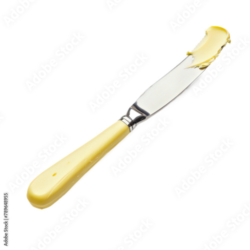 Butter knife on isolated white background