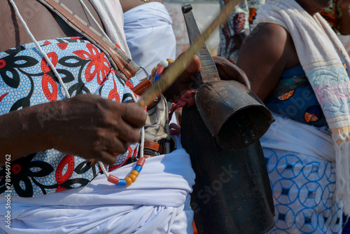 Women playing Agogo Bells photo