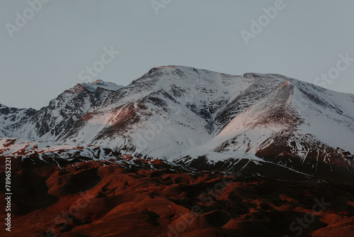 Mountainrange at Sunset photo