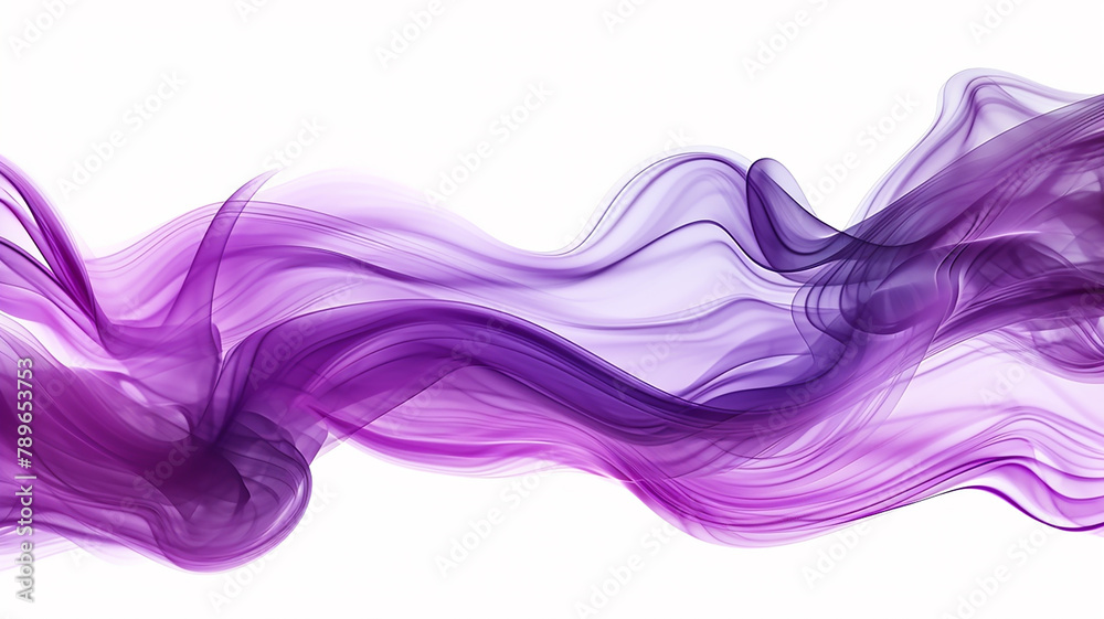 Purple and Pink Smoke Wave on White Background Purple and Pink Smoke Wave on White Background