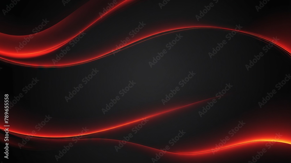 Obraz premium Graceful Red Wave