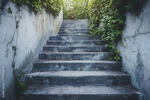 Stair. Route to succes . photo