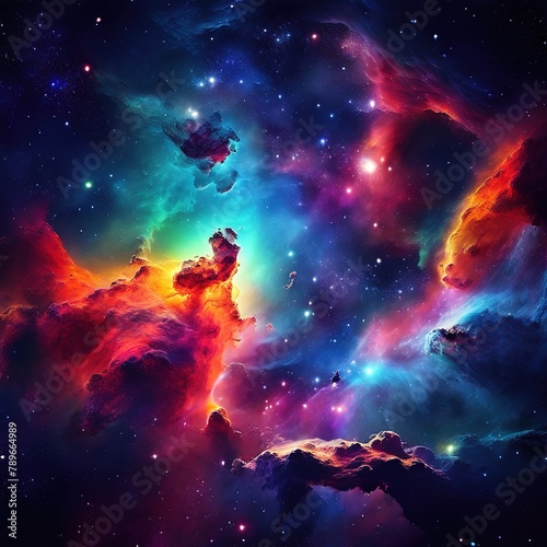 Galaxy with deep and intense colors