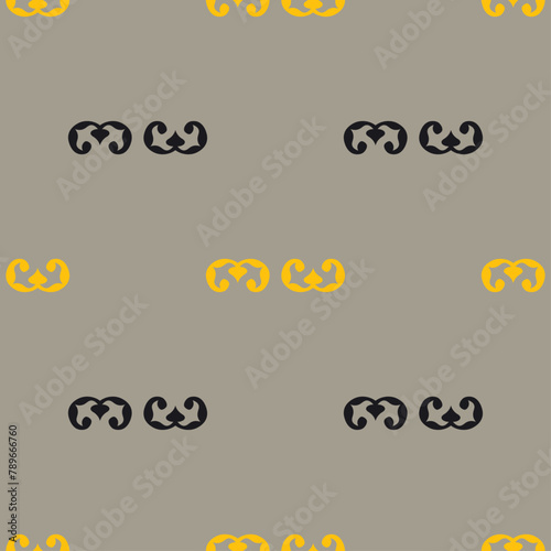 Vector ornamental seamless pattern. Background and wallpaper in classic style. Vector illustration can be used for backgrounds, motifs, textile, wallpapers, fabrics, gift wrapping, templates.