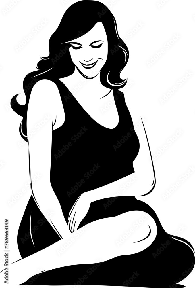 Motherly Joy Happy Pregnant Woman Icon in Vector Logo Design Blossoming Bliss Smiling Pregnant Woman Logo Icon in Vector Motherly Joy Happy Pregnant Woman Icon in Vector Logo Design Blossoming Bliss Smiling Pregnant Woman Logo Icon in Vector