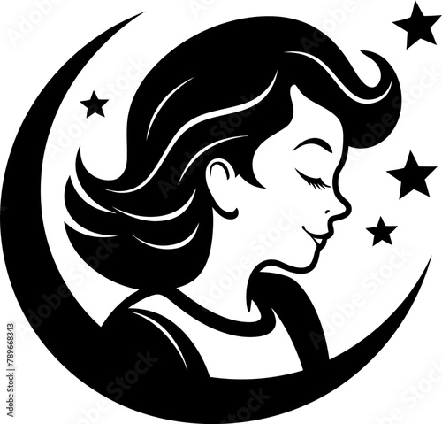 Pregnancy Purity Smiling Expectant Mother Emblem Bump Bloom Happy Pregnancy Vector Symbol