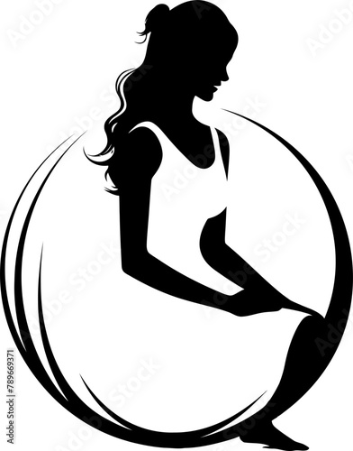 Pregnancy Paradise Happy Mama to Be Logo Blissful Radiance Radiant Pregnancy Emblem