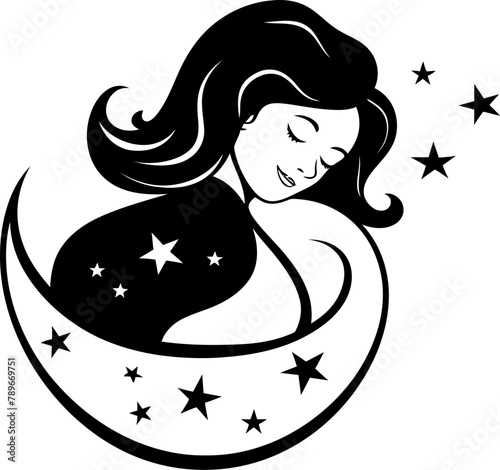 Blossoming Bliss Smiling Pregnant Woman Logo Design Joyful Journey Joyful Pregnant Woman Vector