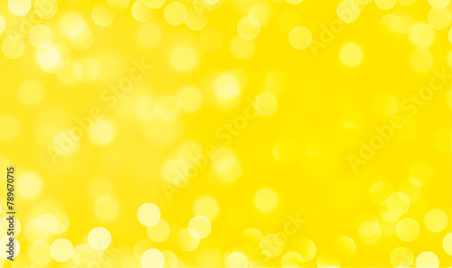 Yellow bokeh background for banner, poster, Party, Anniversary, greetings, and various design works