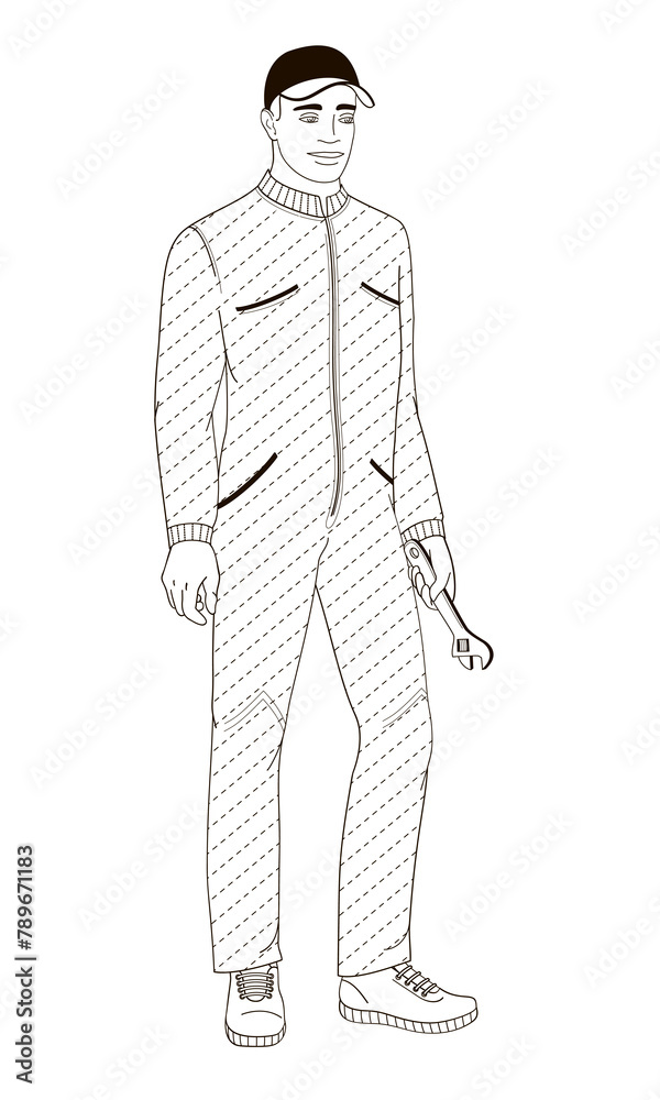 hotel staff African American male, service, maintenance