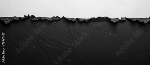 Black ripped paper texture, clipping mask
