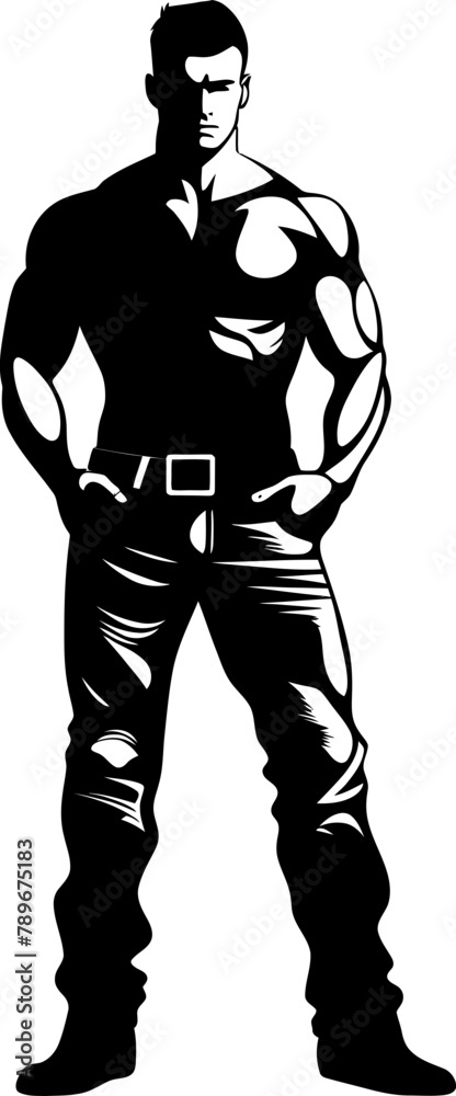 Muscle Mode Muscled Man Icon Design FlexFit Iconic Muscle Emblem Icon Muscle Mode Muscled Man Icon Design FlexFit Iconic Muscle Emblem Icon