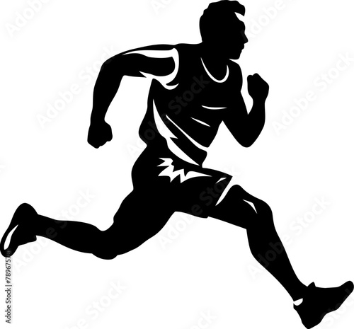 Endurance Excellence Marathon Emblem Design Marathon Mastery Athlete Icon Vector