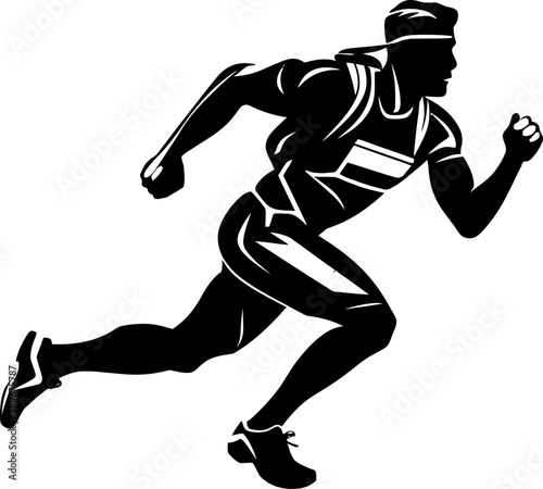 Velocity Victory Runner Icon Design Endurance Essence Marathon Logo Symbol © BABBAN