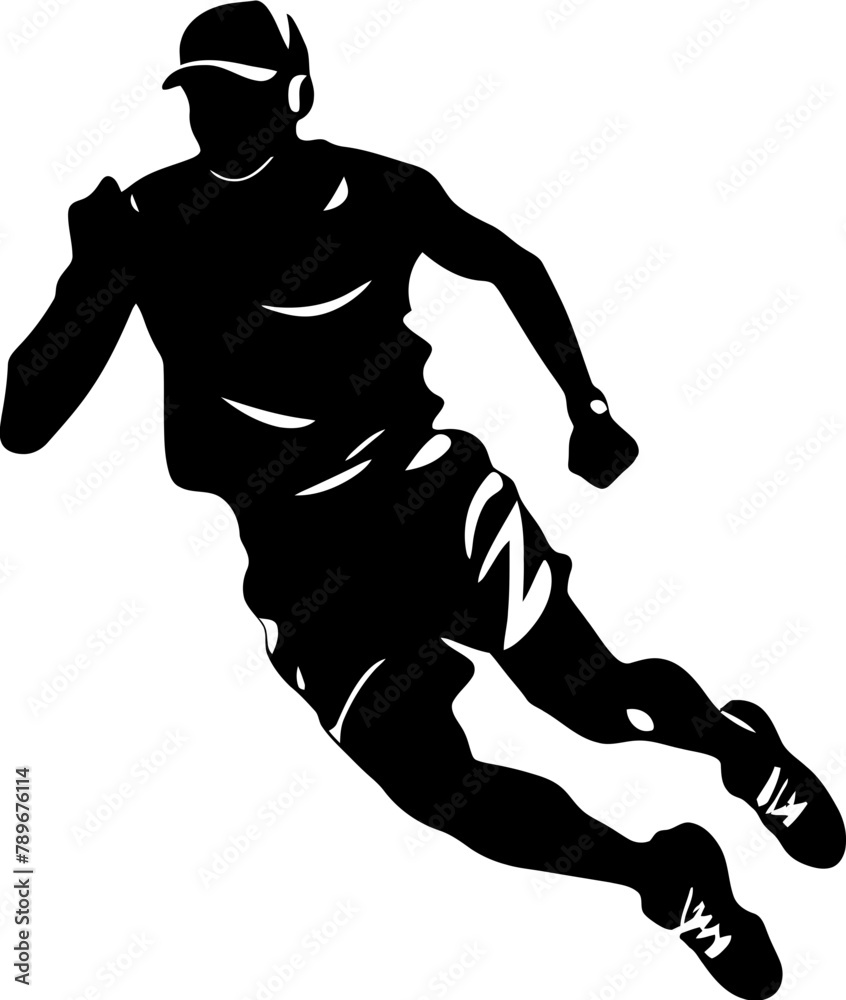 Fototapeta premium Speed Surge Running Emblem Design Endurance Elevation Sprinter Logo Vector