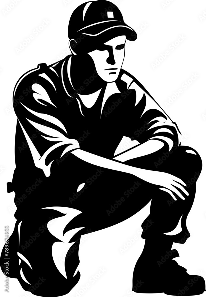 Guardian Glory Military Emblem Vector Courageous Conviction Soldier Logo Icon Guardian Glory Military Emblem Vector Courageous Conviction Soldier Logo Icon
